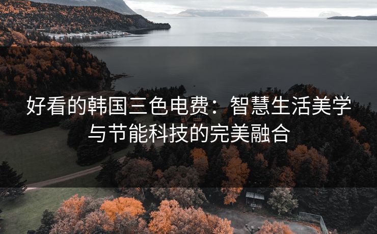 好看的韩国三色电费:智慧生活美学与节能科技的完美融合 好看的韩国三色电费:智慧生活美学与节能科技的完美融合